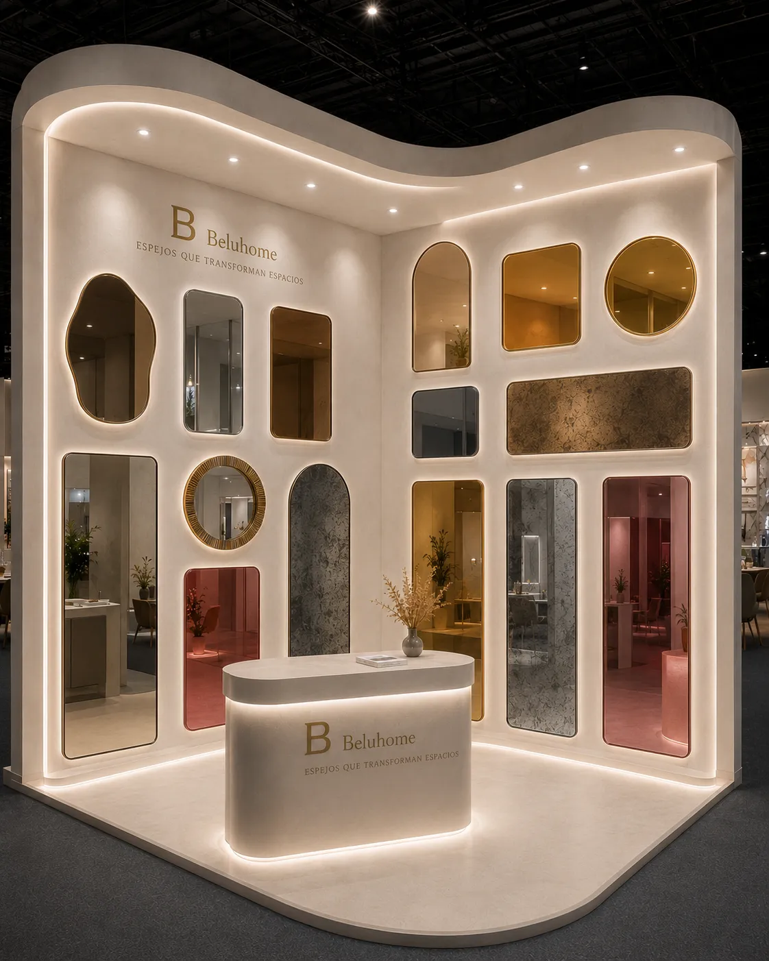 Stand de espejos Beluhome